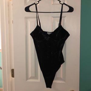 Black Velvet Bodysuit